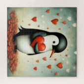 Pinguïn Liefde 1 Legpuzzel (Horizontaal)