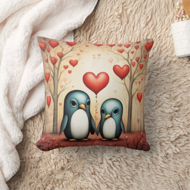 Pinguïn Liefde 3 Kussen (Deken)