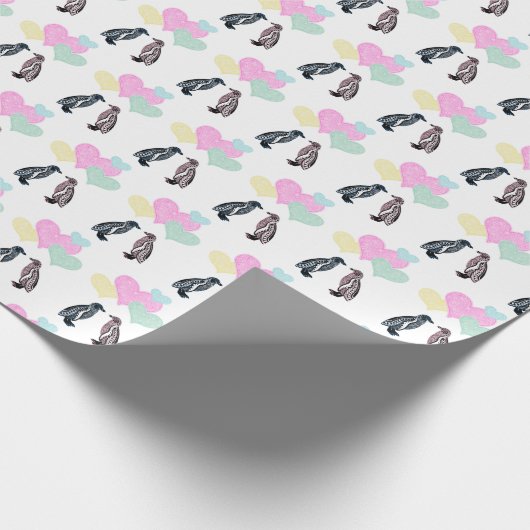 Pinguïn Liefde Chakra Hart Romantisch Mandala Cadeaupapier (Hoek)