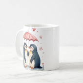 Pinguïn Liefde Koffiemok (Voorkant links)