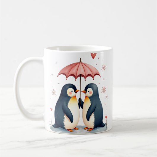 Pinguïn Liefde Koffiemok (Links)