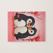 Pinguïn Liefde Legpuzzel (Horizontaal)