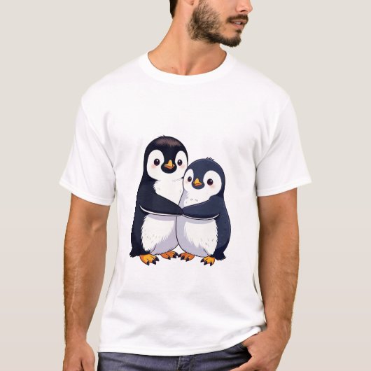 Pinguïn Liefde T-shirt (Voorkant)