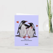 Pinguïn Liefde Verjaardagskaart Kaart (Achterkant)