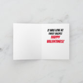 Pinguïn Liefde voor Valentijnsdag grappige valenti Kaart (Binnen)