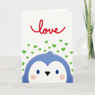 Pinguïn Liefde Wenskaart Kaart