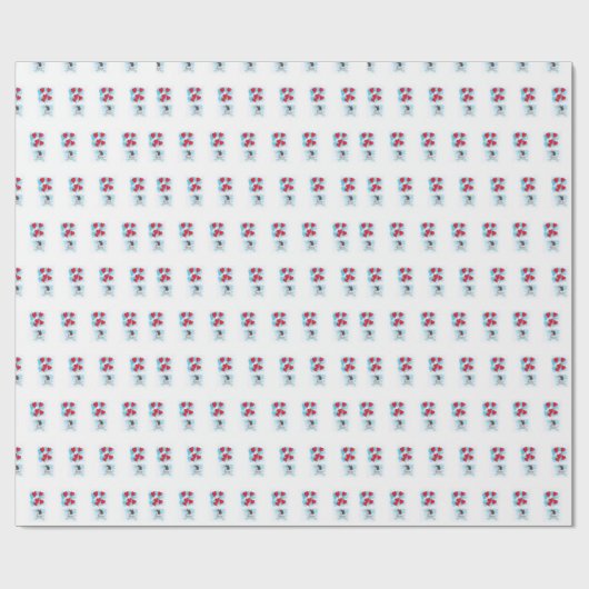 Pinguïn Liefde Wrapping Papier (Vlak)