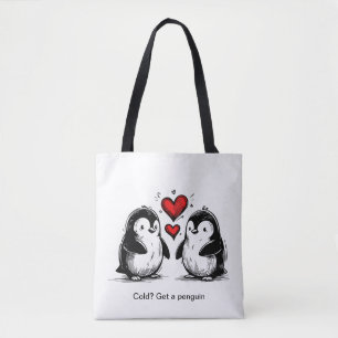 Pinguïn Liefdesparade Tote Bag