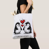 Pinguïn Liefdesparade Tote Bag (Dichtbij)