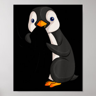 Pinguïn Liefhebber Kinderen Meisje Vrouwen Mannen Poster