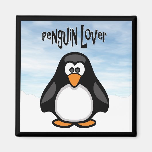 Pinguïn Liefhebber Koelkastmagneet Magneet (Voorkant)