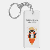Pinguïn Liefhebber Sleutelhanger (Voorkant Links)