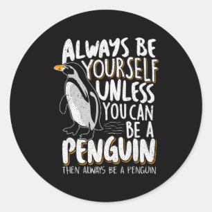 Pinguïn Liefhebbers & Schattige Pinguïns Altij Ronde Sticker