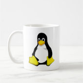 Pinguin Linux Tux Koffiemok (Links)