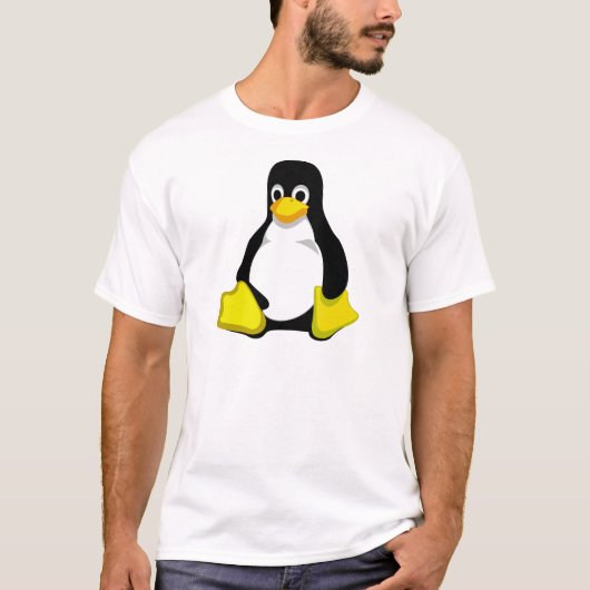 Pinguin Linux Tux T-shirt (Voorkant)