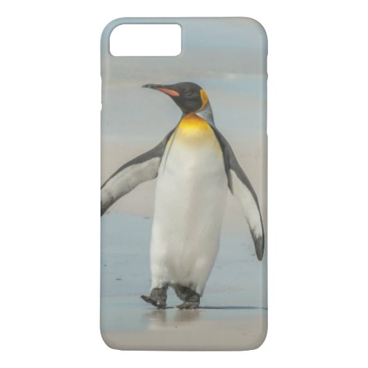 Pinguïn loopt op het strand Case-Mate iPhone case (Achterkant)