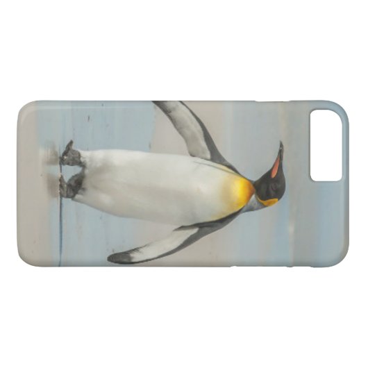 Pinguïn loopt op het strand Case-Mate iPhone case (Achterkant (Horizontaal))