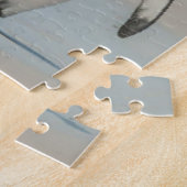 Pinguïn loopt op het strand legpuzzel (Zijkant)