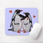 Pinguïn Love Couple Muismatten (Met muis)
