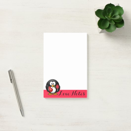 Pinguïn Love Notes Post-It Notes (Kantoor)
