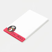 Pinguïn Love Notes Post-It Notes (Schuin)