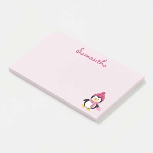  pinguïn Love Post-it® Notes (Schuin)