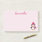  pinguïn Love Post-it® Notes (Op bureau)