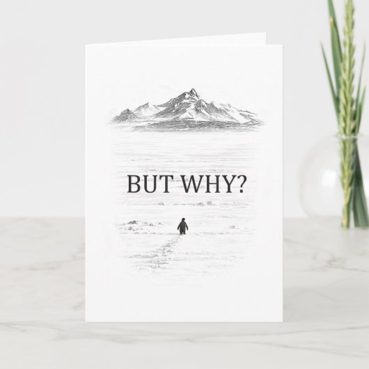 Pinguïn Maar Waarom Bergen Kaart (Voorkant)