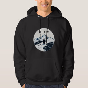 Pinguïn Maar Waarom? – Existentiële Meme Badge Hoodie