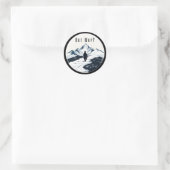 Pinguïn Maar Waarom? – Existentiële Meme Badge Ronde Sticker (Tas)