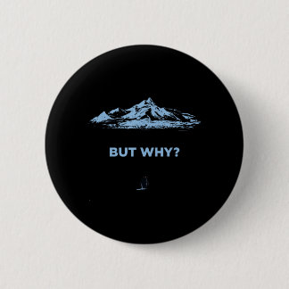 Pinguïn Maar Waarom Ronde Button 5,7 Cm