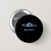 Pinguïn Maar Waarom Ronde Button 5,7 Cm (Voorkant /achterkant)