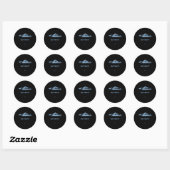 Pinguïn Maar Waarom Ronde Sticker (Vel)