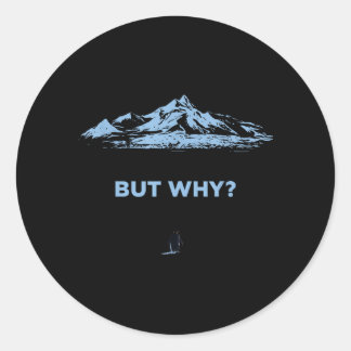 Pinguïn Maar Waarom Ronde Sticker