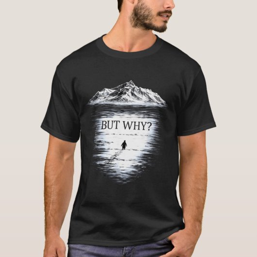 Pinguïn maar waarom t-shirt (Voorkant)