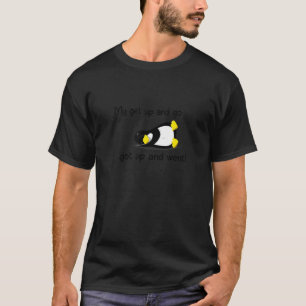 Pinguïn Mannen dames met pensioen of met geboorte T-shirt