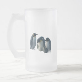 Pinguïn matglazen bier productbeschrijving matglas bierpul