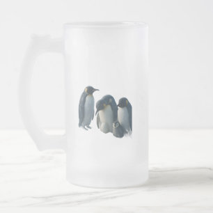 Pinguïn matglazen bier productbeschrijving matglas bierpul