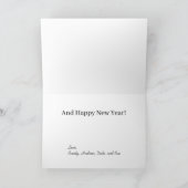 Pinguïn Merry Kerstmis van de hele gang! Feestdagen Kaart (Binnen)