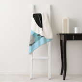 Pinguïn met baby Pinguïn ontwerp Sherpa Deken (In situ)