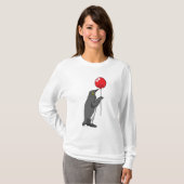 Pinguïn met ballon t-shirt (Voorkant volledig)