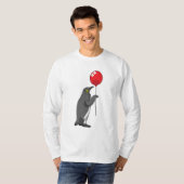Pinguïn met ballon t-shirt (Voorkant volledig)