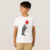 Pinguïn met ballon t-shirt (Voorkant volledig)