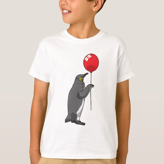 Pinguïn met ballon t-shirt (Voorkant)