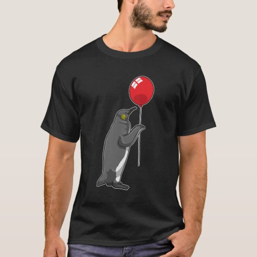 Pinguïn met ballon t-shirt (Voorkant)