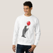 Pinguïn met ballon trui (Voorkant volledig)