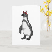 Pinguïn met Bandana Kaart (Gele Bloem)