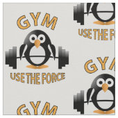 Pinguïn met barbel stof (Close Up)