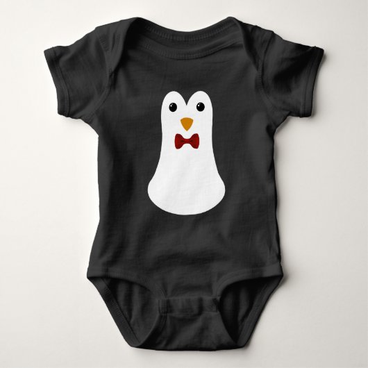 Pinguïn met Bow-Stropdas Romper (Voorkant)