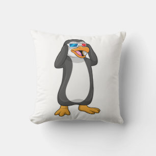 Pinguïn met bril kussen